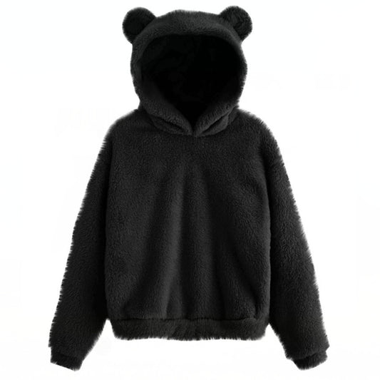 FLUFFY BEAR EARS HOODIE