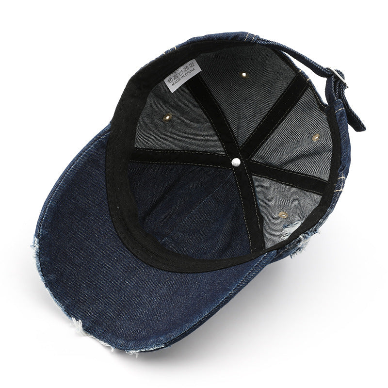 DISTRESSED BASEBALL CAP